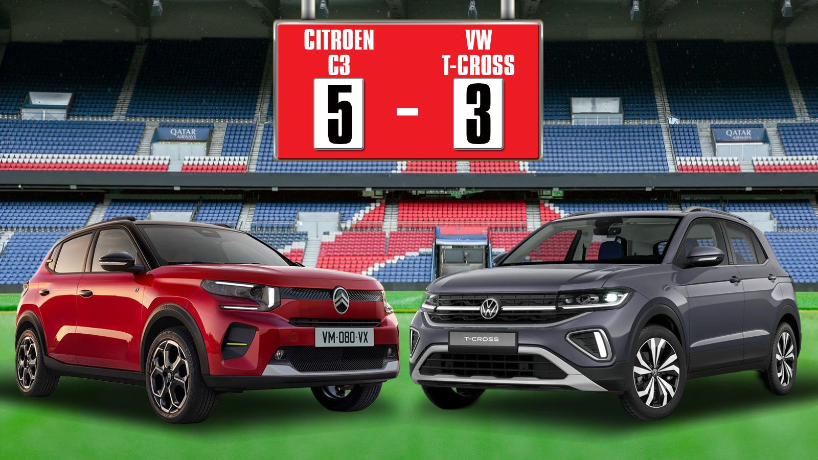 Citroen C3 vs VW T-Cross: Γιατί το φθηνότερο SUV κερδίζει με 5-3;